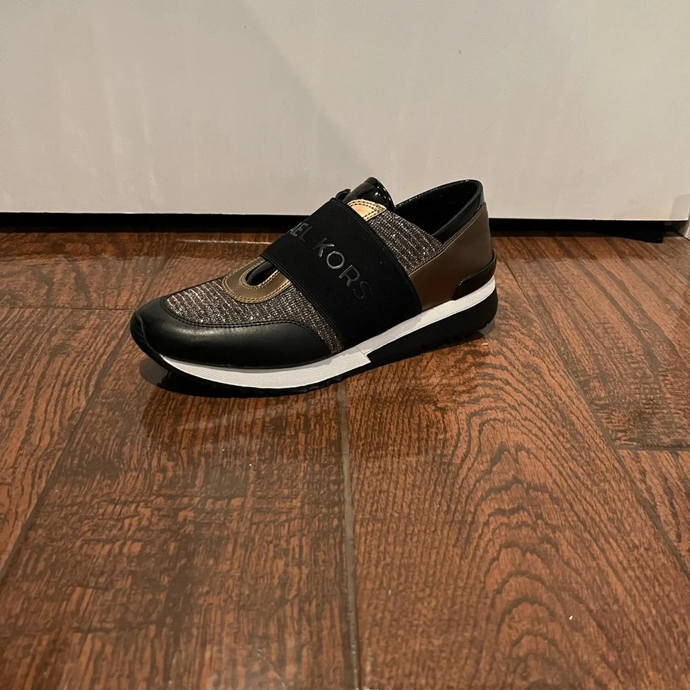 Michael Kors Black and Gold Sneakers - Picture 4 of 4